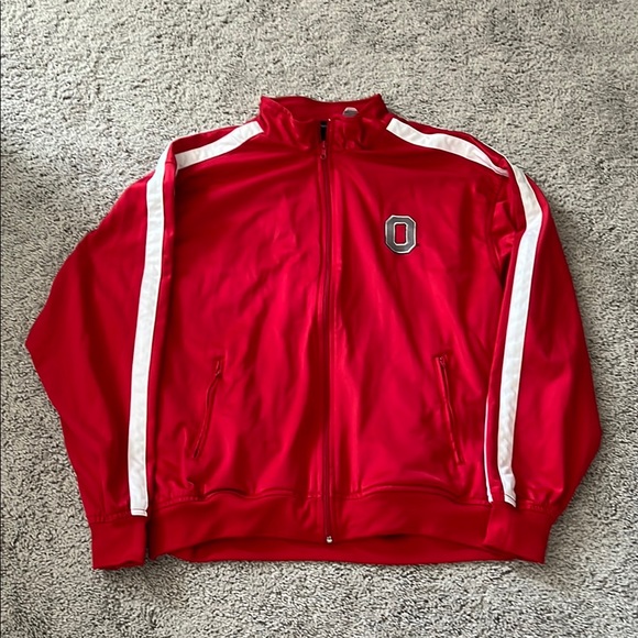 EUC Ohio State Red Track Jacket Men’s XL - Picture 1 of 7